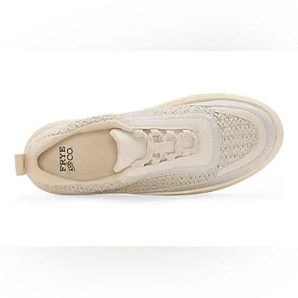 Frye‎ and Co Women's 10 Taylor Sneaker Winter White Platform FO10142